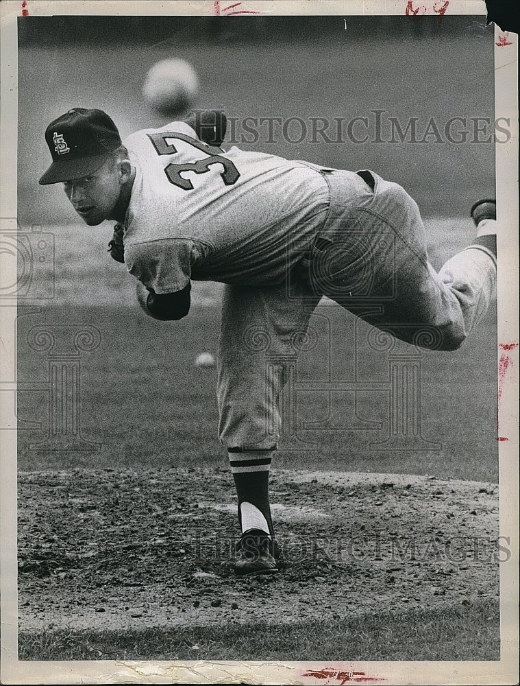 1961 Press Photo  Ray Sedecki of St Louis Cardinals - Historic Images