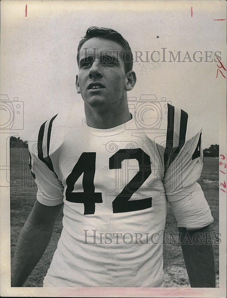 1970 Press Photo Kerry Hellinger at Georgia Tech football - Historic Images