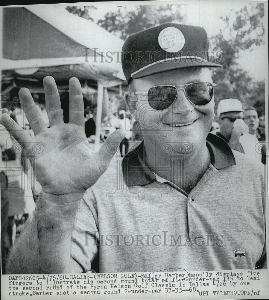 1968 Press Photo Golfer Miller Barber at Byron Nelson Classic - Historic Images