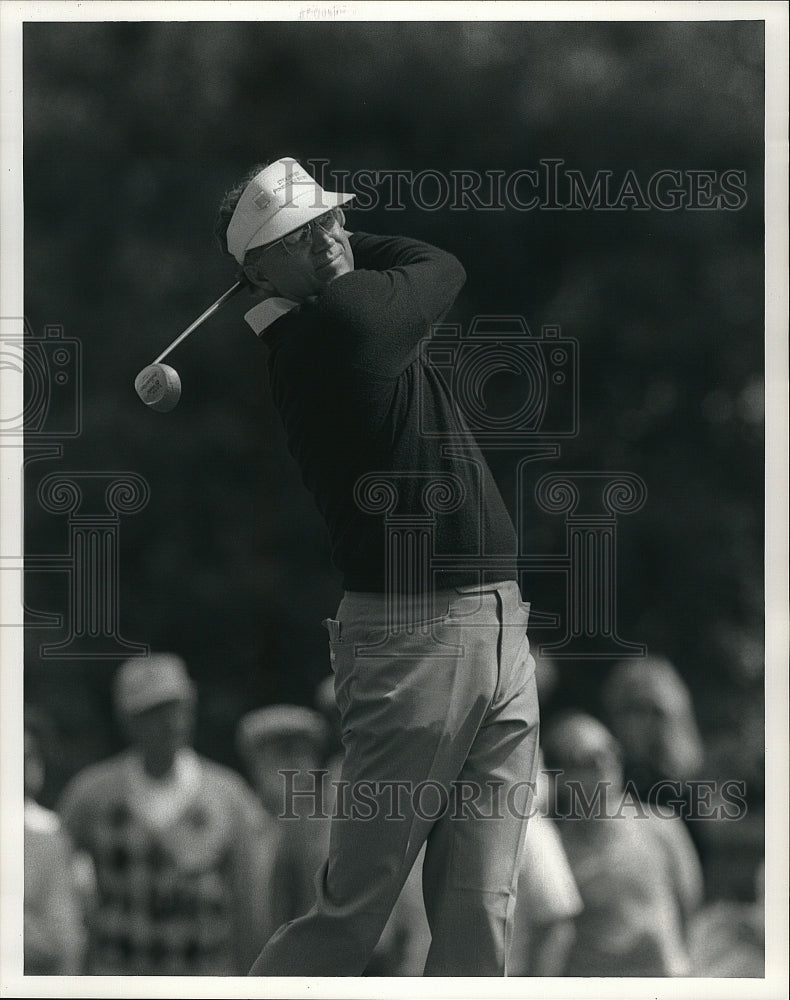 1987 Press Photo Pro golfer Tommy Aaron in action - Historic Images