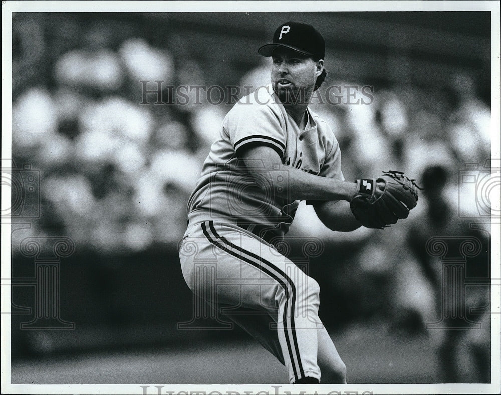 Press Photo Zane Smith, Pittsburgh Pirates - Historic Images