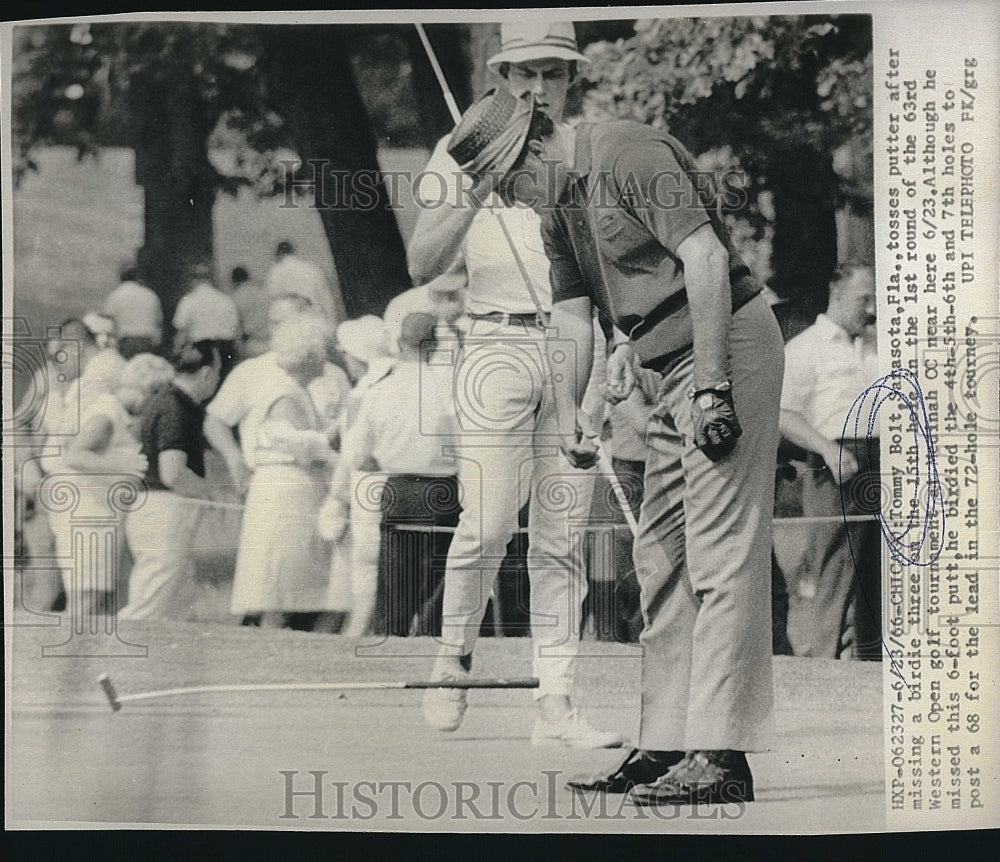 1966 Press Photo Tommy Bolt, Golfer, Western Open Golf Tournament - Historic Images