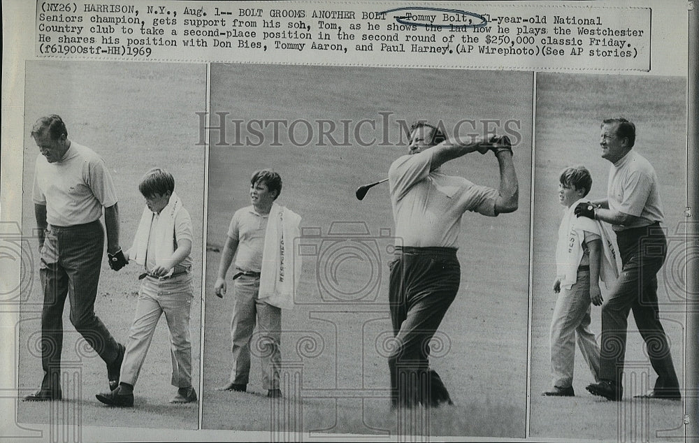 1969 Press Photo Tommy Bolt, Golfer, National Seniors Champion, Tom Bolt - Historic Images