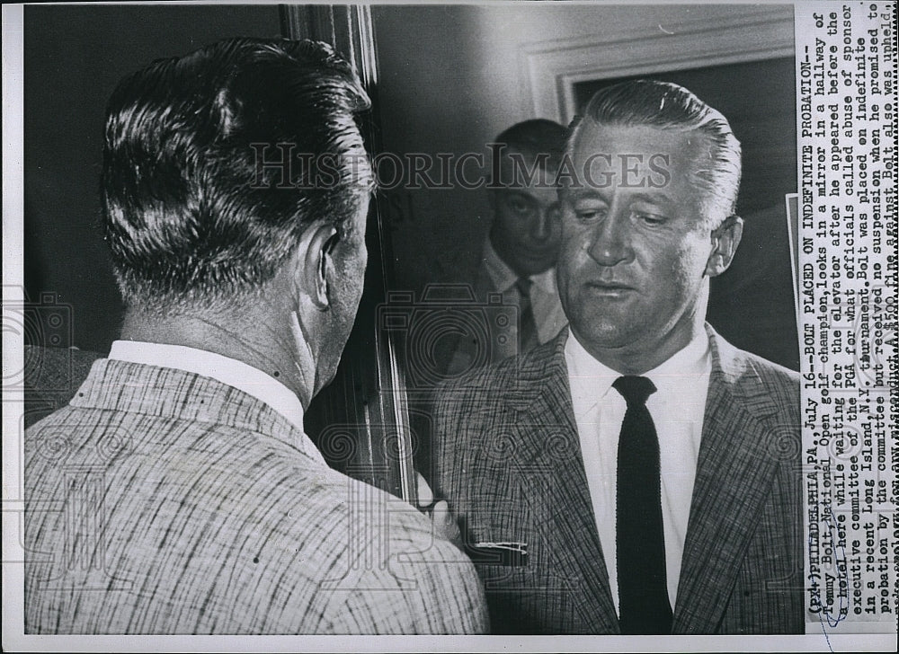 1958 Press Photo Tommy Bolt, National Open Golf Champion, PGA Probation - Historic Images