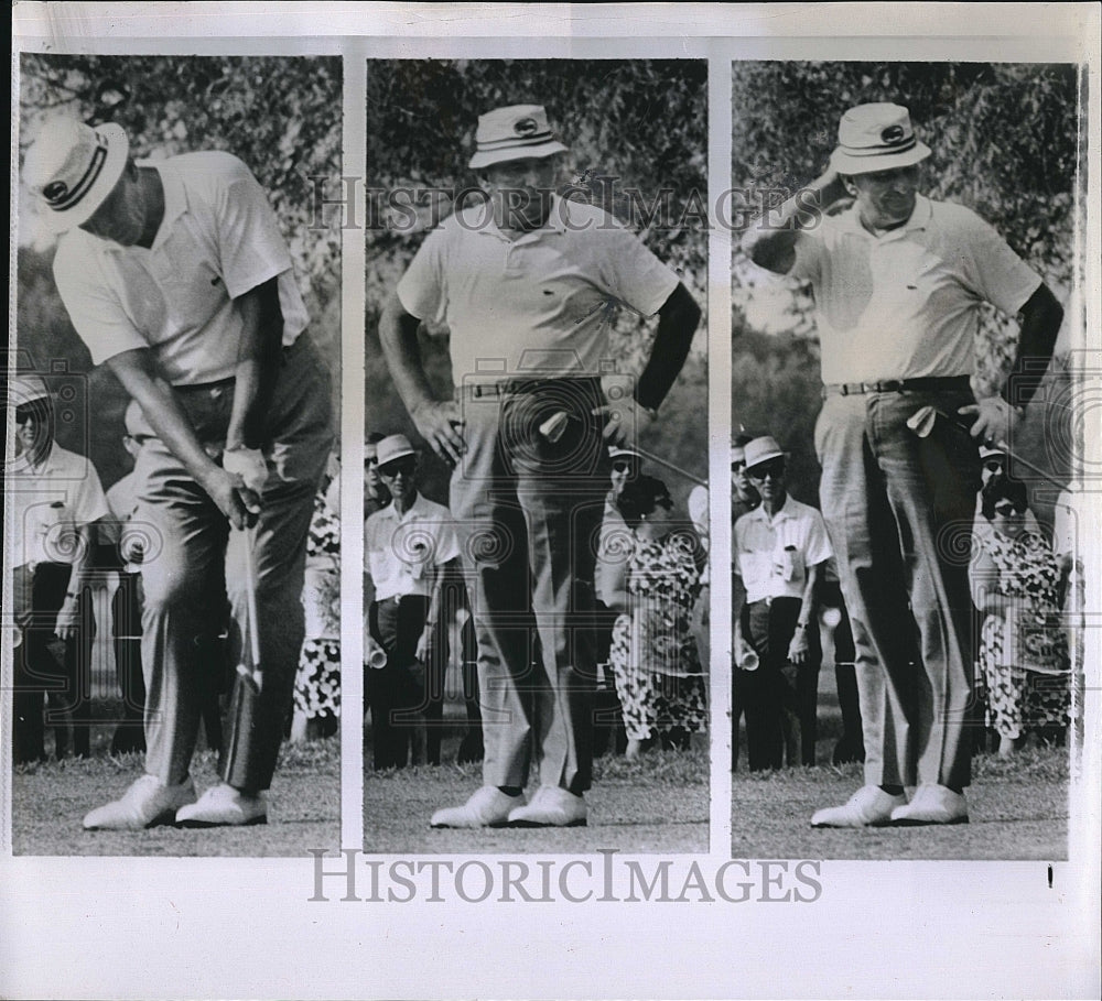 1968 Press Photo Julius Boros Displeased With Shot At Philadelphia Classic - Historic Images