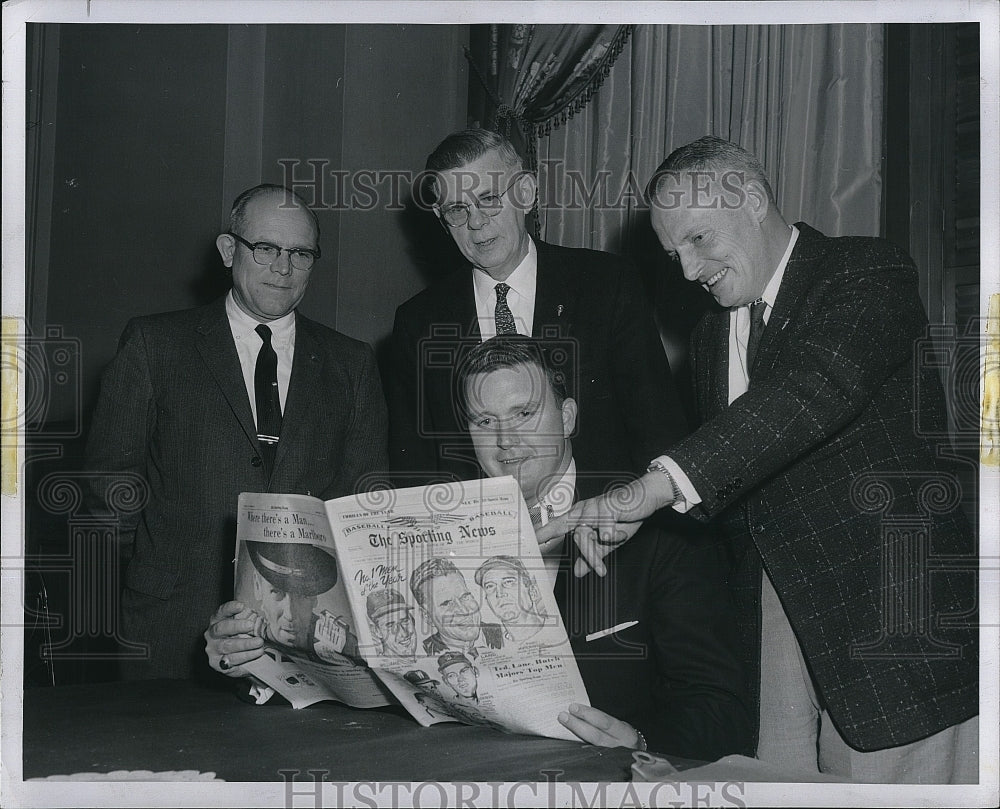 1958 Press Photo American Legion  Baseball,J Ditter,A Daniels,W McCord,L Brissie - Historic Images