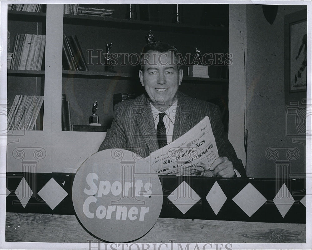 1960 Press Photo Bill Goodrich of WLBT-TV in Mississippi - Historic Images