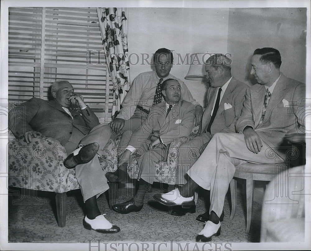 1951 Press Photo NL presidents R Carpenter Jr,F Saigh,H Stoneham,PK Wrigley - Historic Images