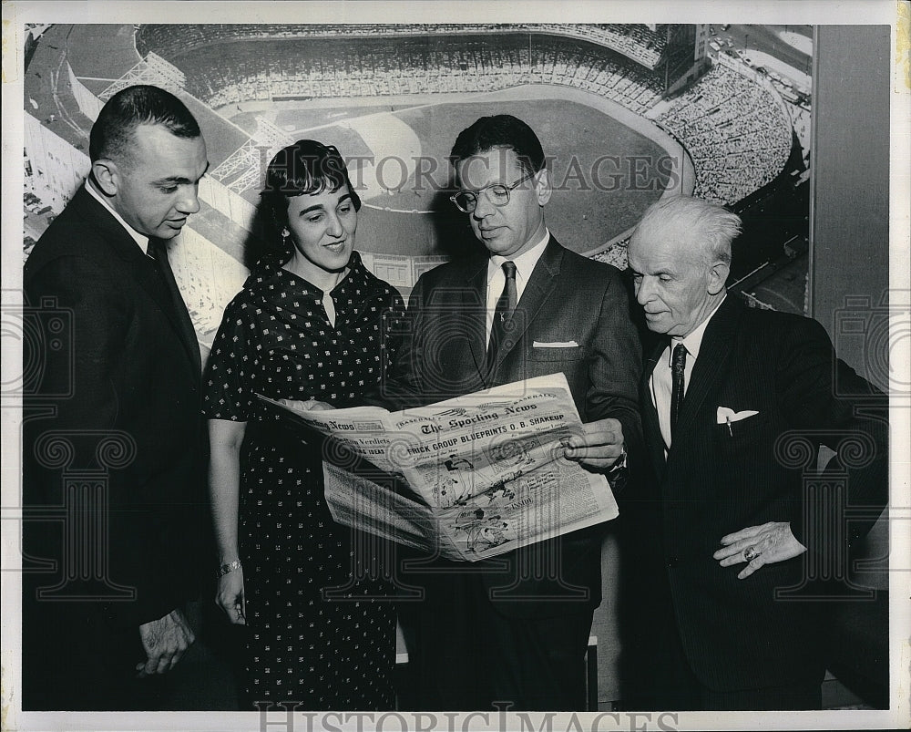1962 Press Photo Bill Guilfoile,Connie Fernandez,Bob Fishel & Jackie Farrell - Historic Images