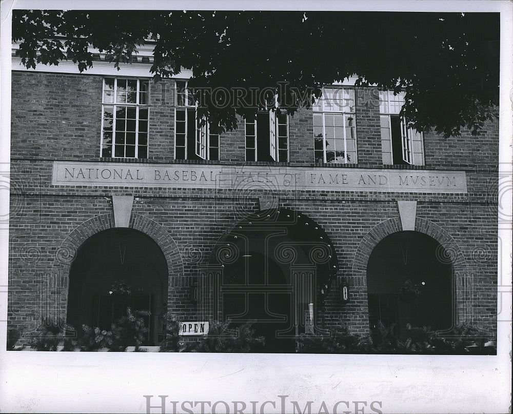 1963 Press Photo facade of the National Baseball Hall of Fame and Museum - Historic Images