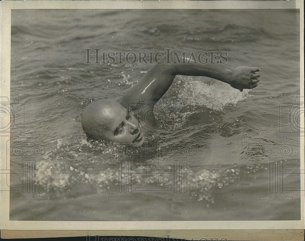 Press Photo Swimmer Charlie Toth During Competition - Historic Images