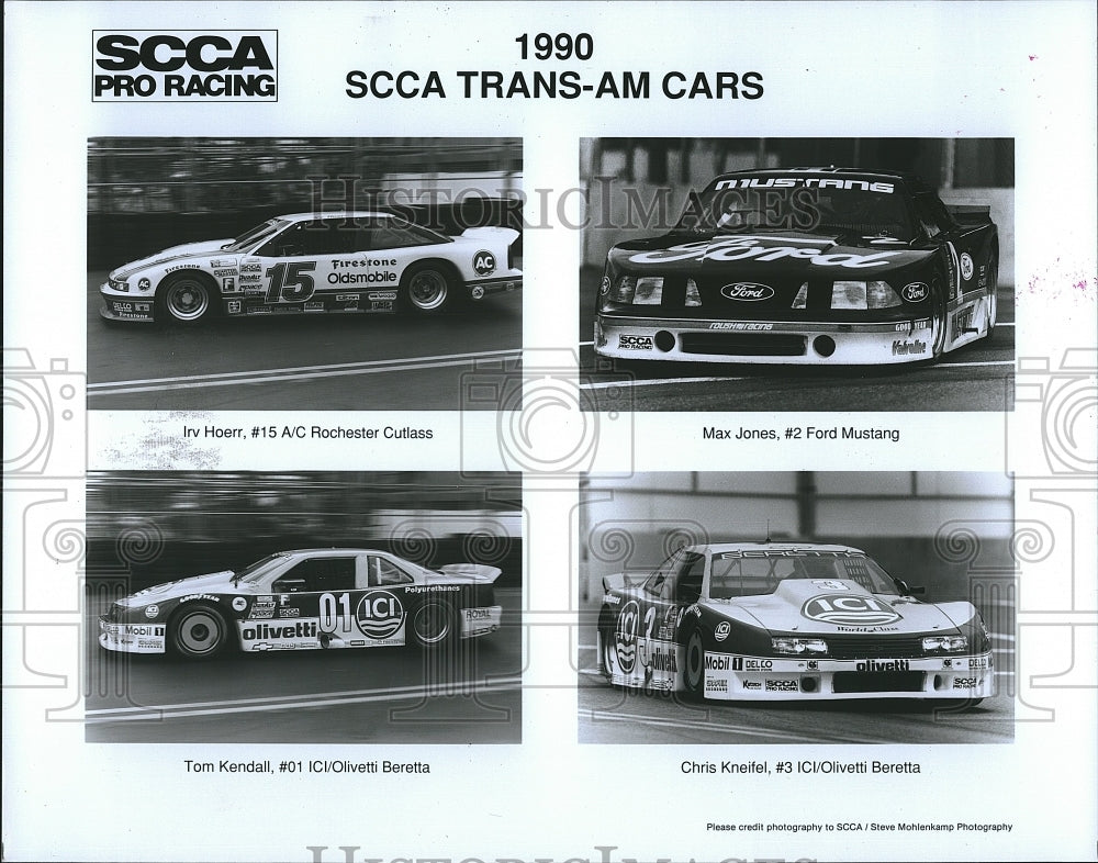 1990 Press Photo 1990 SCCA Tans-AM Racing Cars. - Historic Images