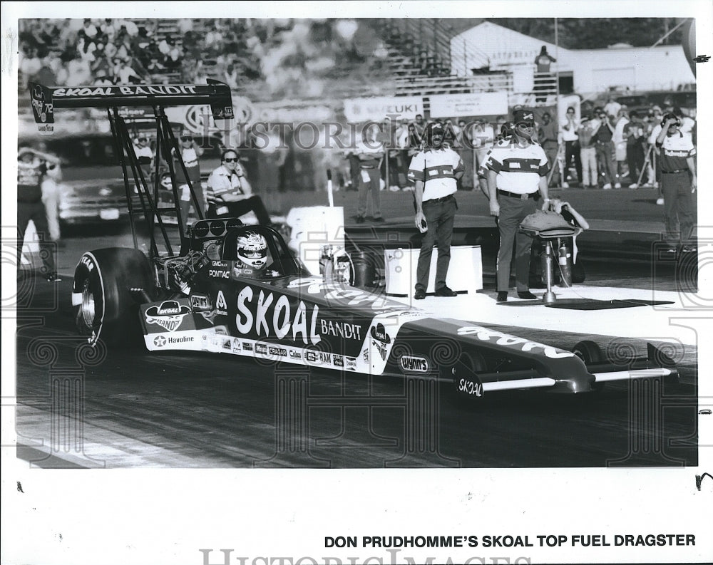 1992 Press Photo Don Prudhomme&#39;s Skoal top Fuel Dragster. - Historic Images