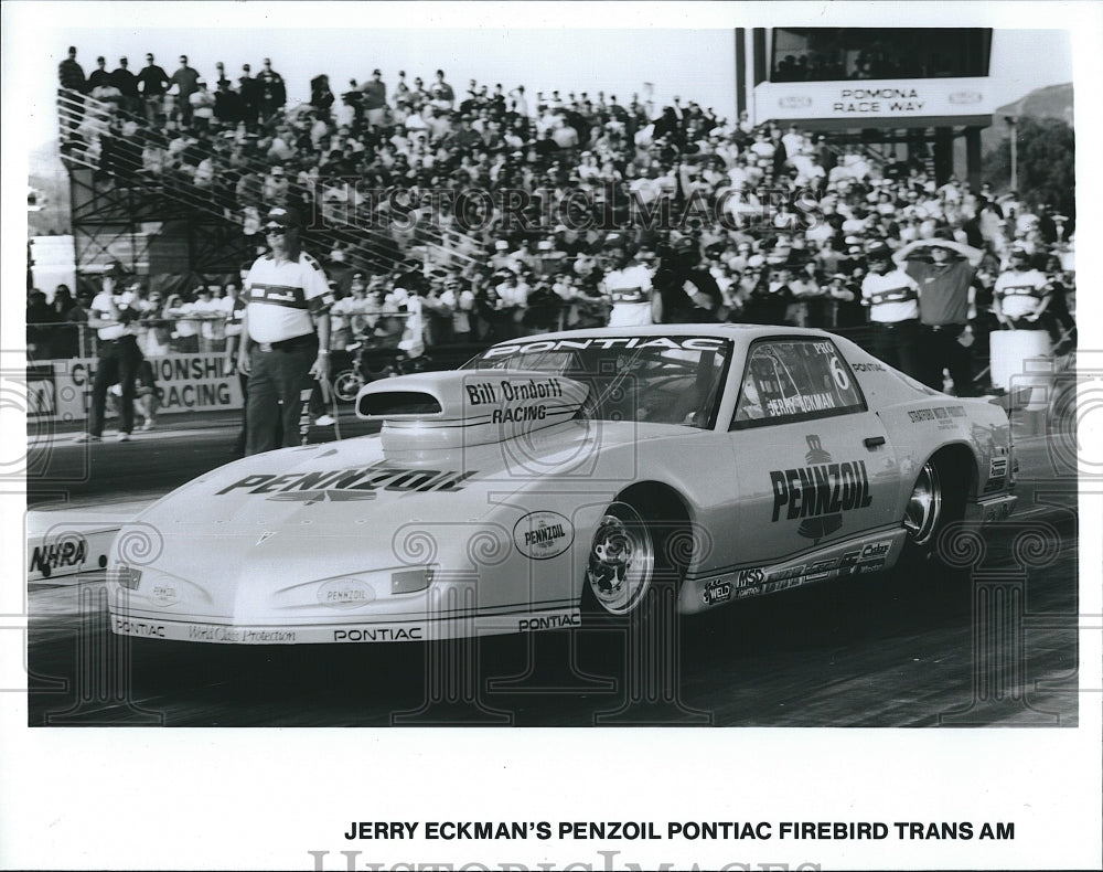 Press Photo Jerry Eckman&#39;s Penzoil Pontiac Firebird Trans Am - Historic Images