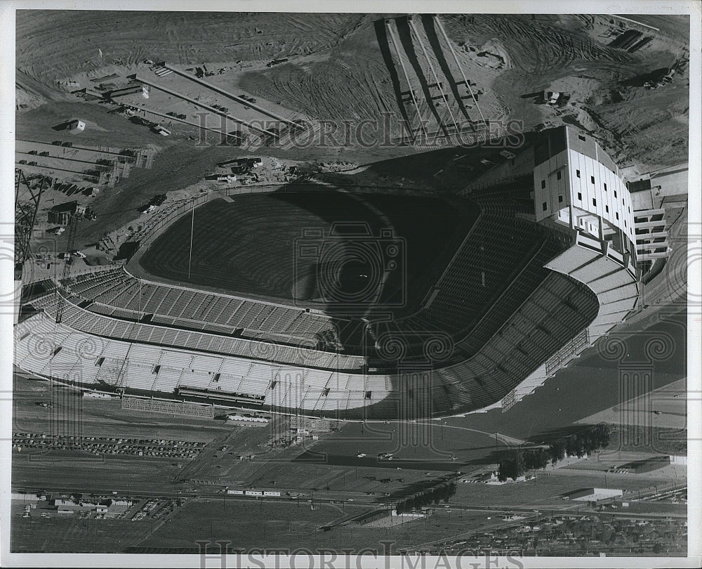 Press Photo California Angels Park under construction - Historic Images