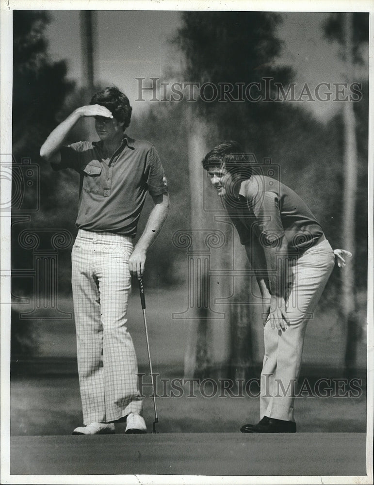 1980 Press Photo Brothers Danny &amp; Dave Edwards at Walt Disney World Golf Classic - Historic Images