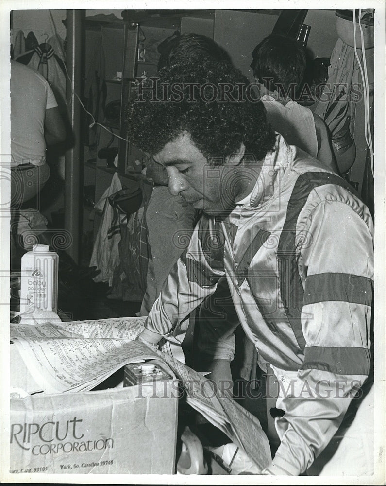 1981 Press Photo Jockey Angel Cordero - Historic Images