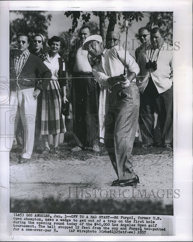 1957 Press Photo Former Us Open Champion Ed Furgol - Historic Images