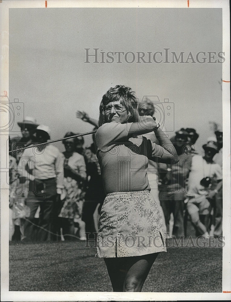 1976 Press Photo Sandra Palmer at The Colgate-Dinah Shore Winners Circle Golf - Historic Images