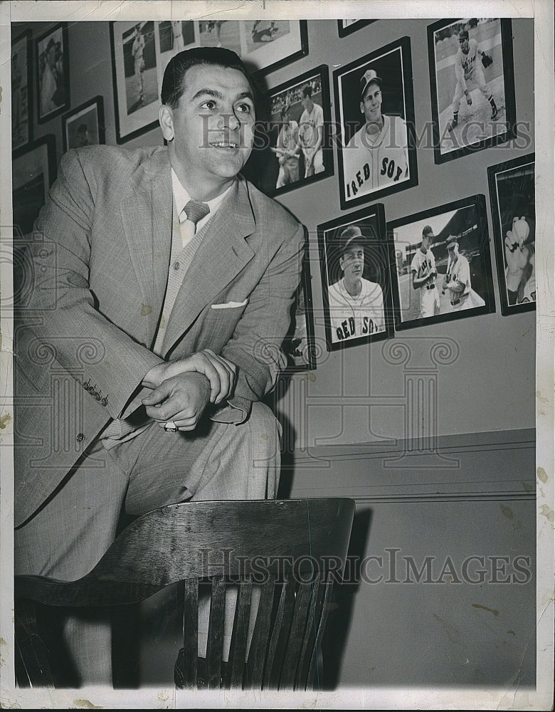 1951 Press Photo Boston Red Sox Manager Lou Boudreau - Historic Images