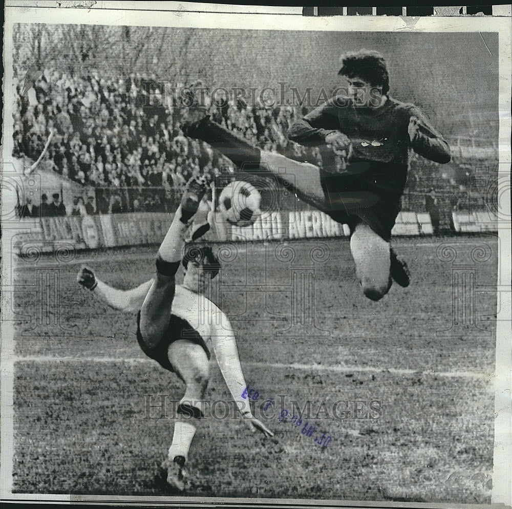 1970 Press Photo U V Romero of La Spezia Italy Soccer Team - Historic Images