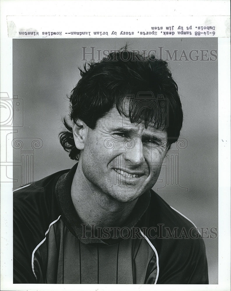 1988 Press Photo Tampa Bay Rowdies Soccer Player Winston Dubois - Historic Images