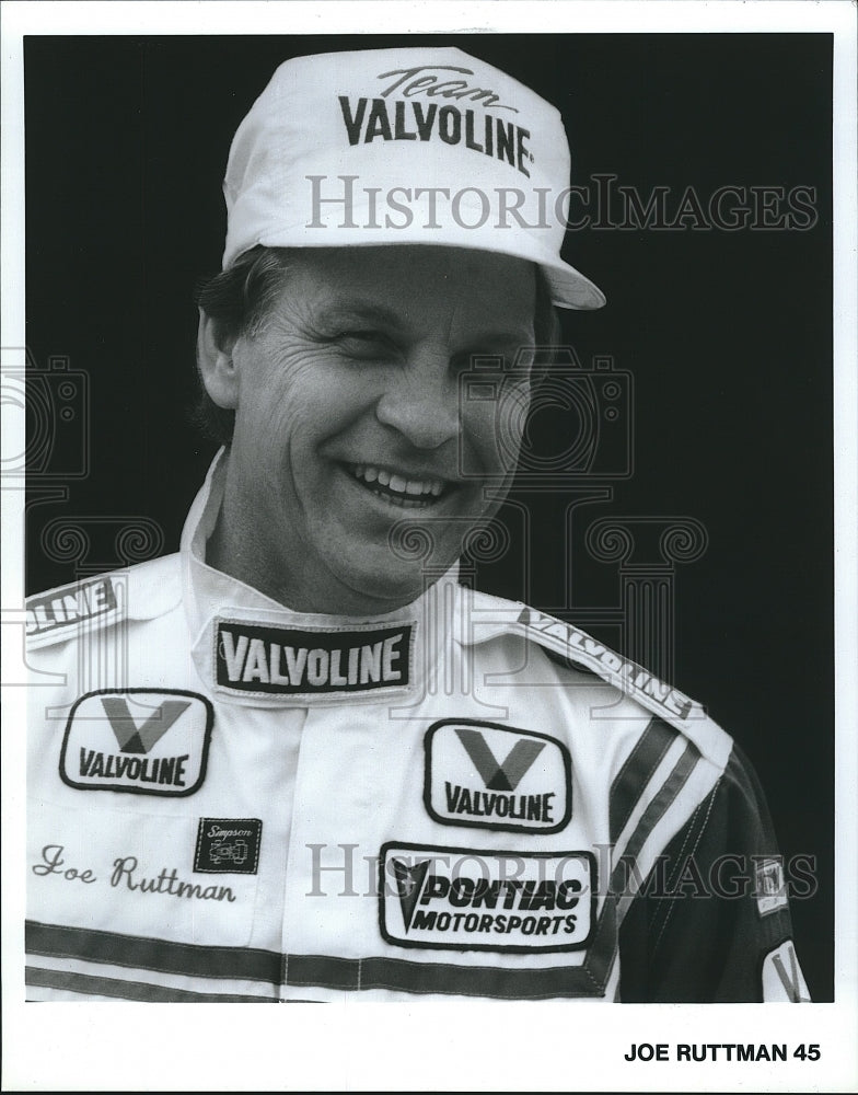 Press Photo Joe Rutman, American car race driver, NASCAR Champion. - Historic Images