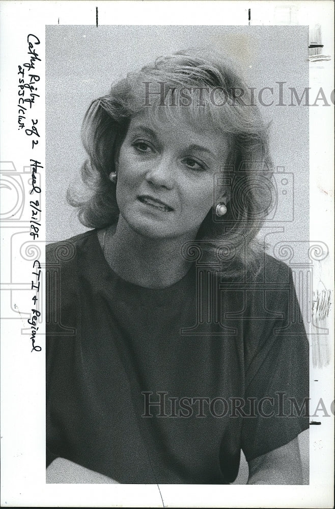 1988 Press Photo Former Olympic Gymnast Cathy Rigby - Historic Images