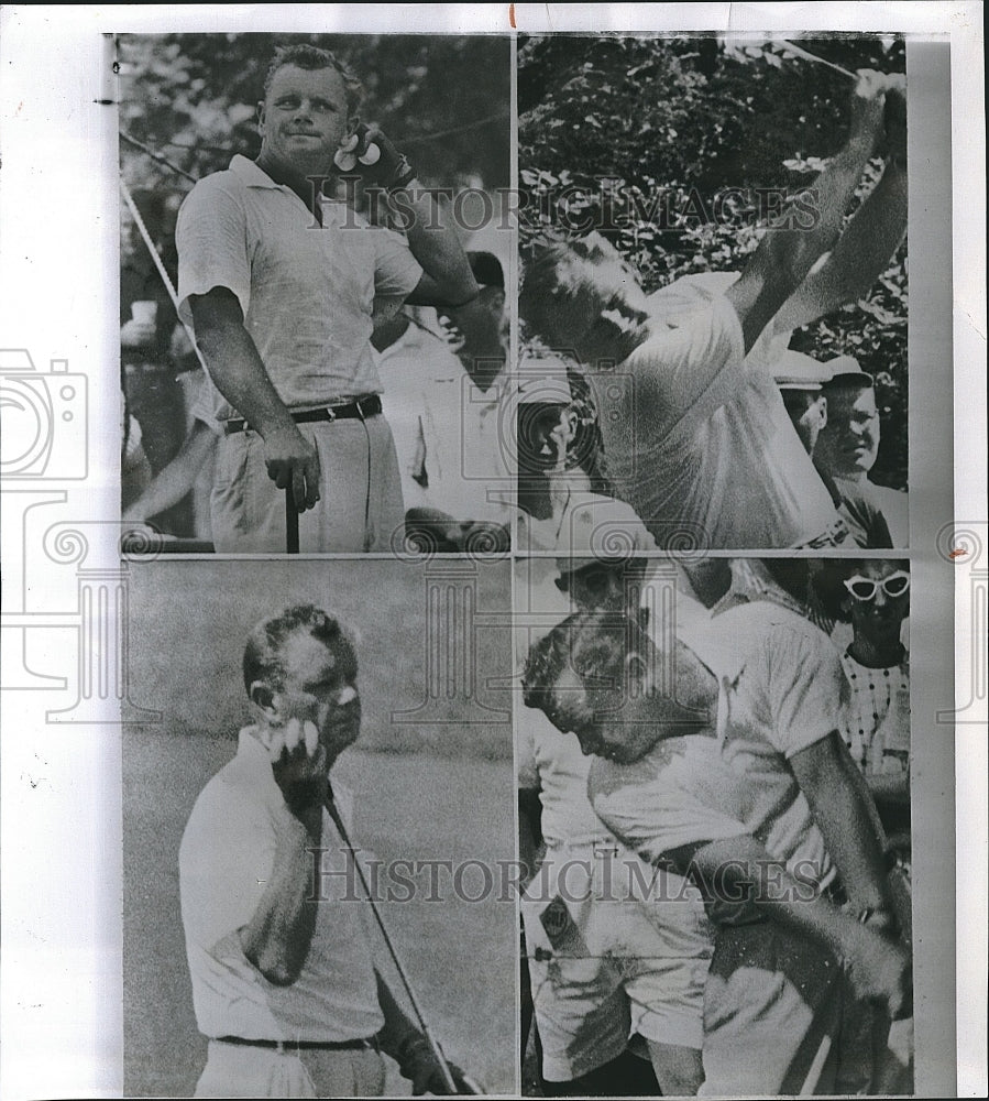 Press Photo Golfer Walter Burkemo On course In Dayton, Ohio - Historic Images