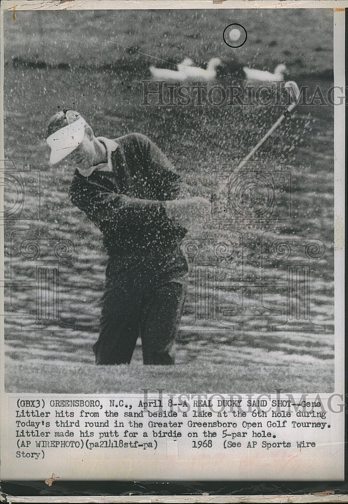 1968 Press Photo Gene Littler at the Greater Greensboro Open - Historic Images