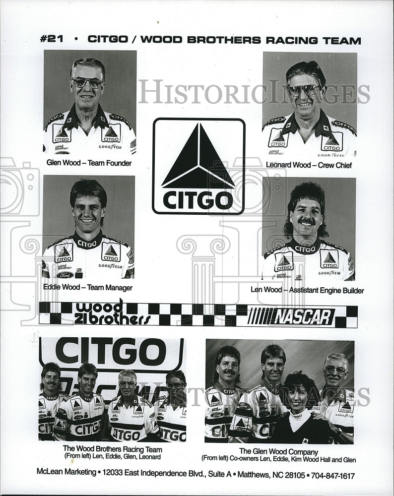 1994 Press Photo Citgo Racing: G. Wood, L. Wood, Eddie Wood, Len Wood - Historic Images