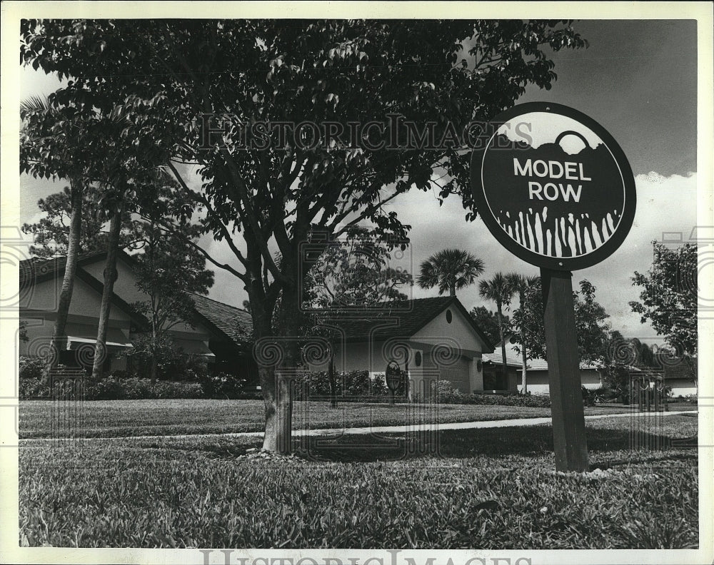 1985 Press Photo Boca Woods Country Club Clubhouse In Boca Raton Florida - Historic Images