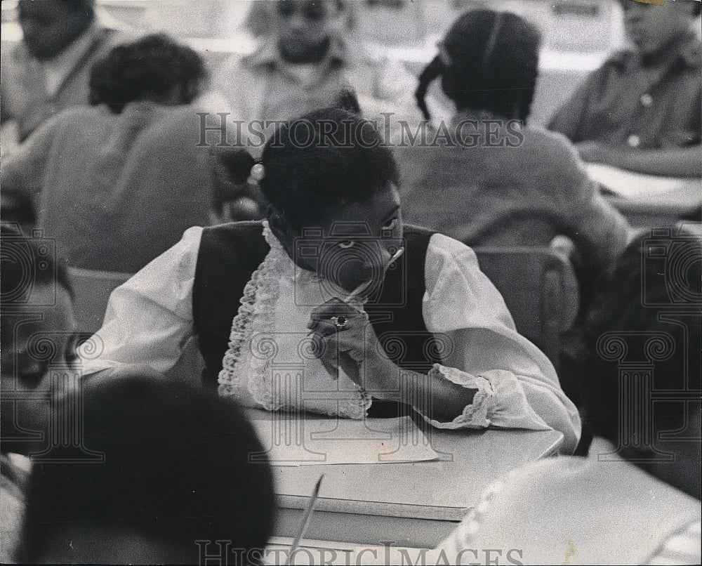 1971 Press Photo Gary's Banneker Center School Students In Class - Historic Images