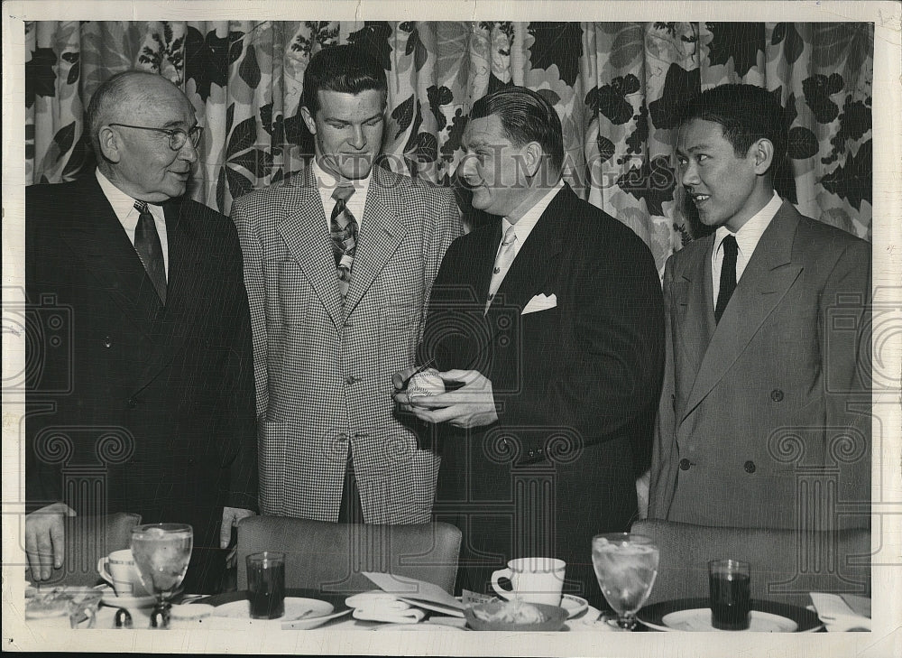 1952 Press Photo Diamond Award Dinner Presentation Winners From Colorado- Historic Images