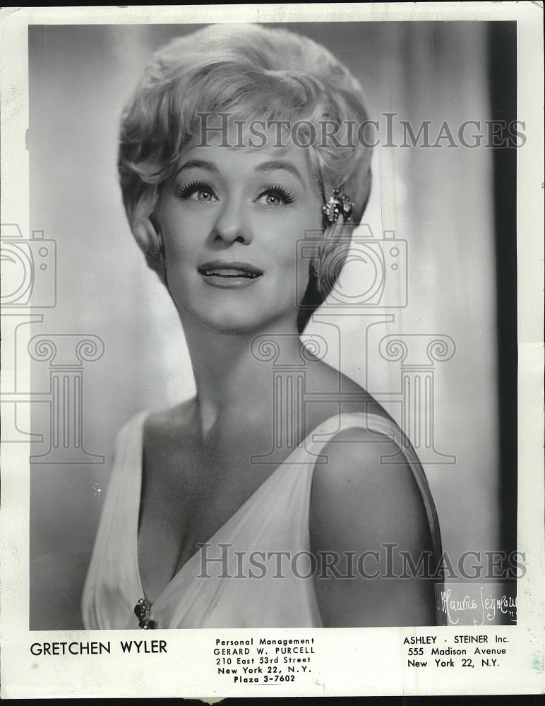 1963 Press Photo  Actress Gretchen Wyler for &quot;Somerset&quot; - Historic Images