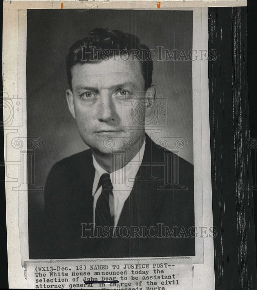 1967 Press Photo  John Doar, Former Asst. Gen. Attorney of the Civil Rights. - Historic Images