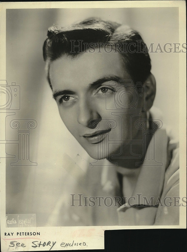 1962 Press Photo Ray Peterson Formal Photo - Historic Images