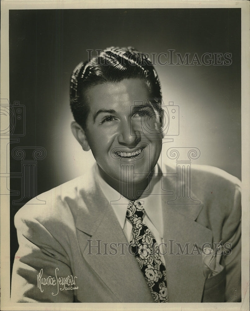 Press Photo Eddie Howard, American Violist and Bandleader during 1940-1950&#39;s. - Historic Images