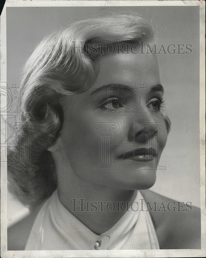 1950 Press Photo actress Rica Owen, one of the Gladiola Girls in &quot;Lend an Ear&quot; - Historic Images