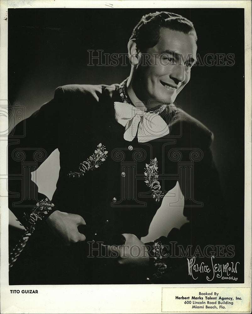 1961 Press Photo Tito Guizar, Mexican Singer and Actor - Historic Images