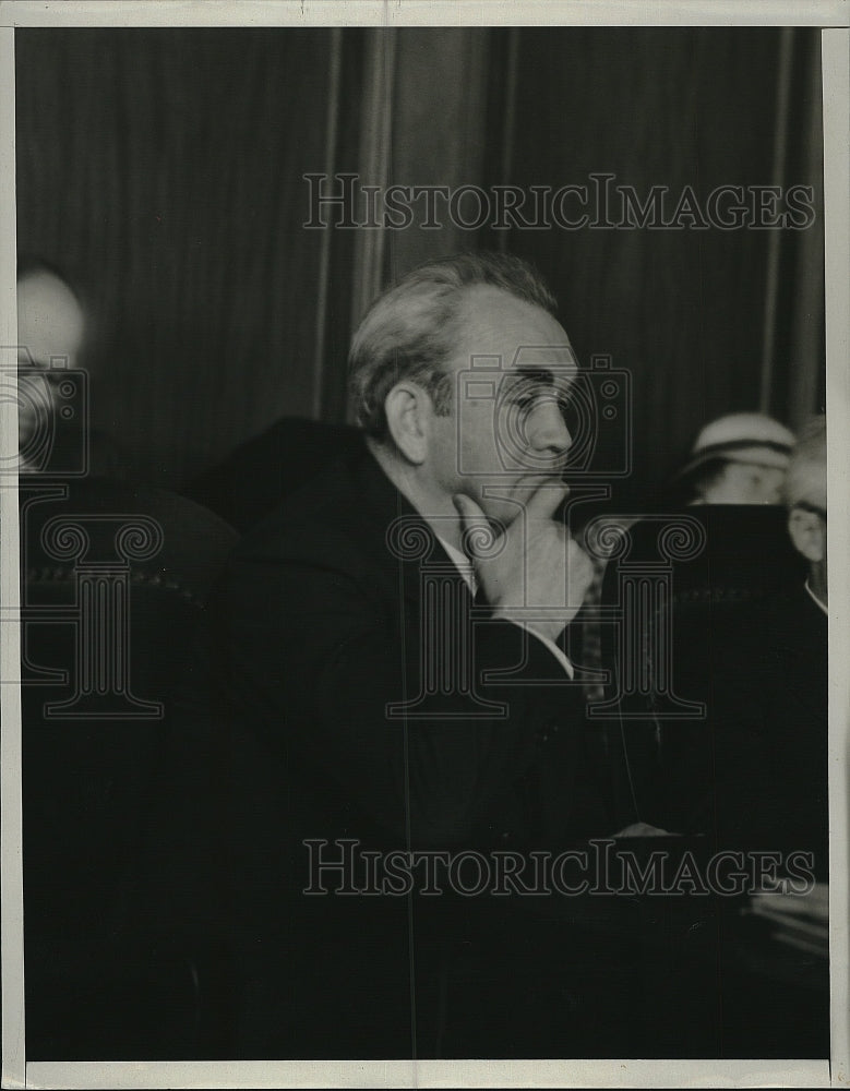 1933 Press Photo Tom Mooney Shown On 2nd Day Of Trial On Old Murder Indictment - Historic Images