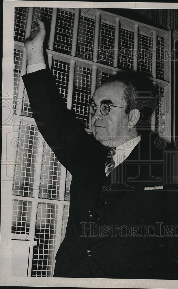 1936 Press Photo Thomas Mooney in San Quentin prison for a bombing - Historic Images