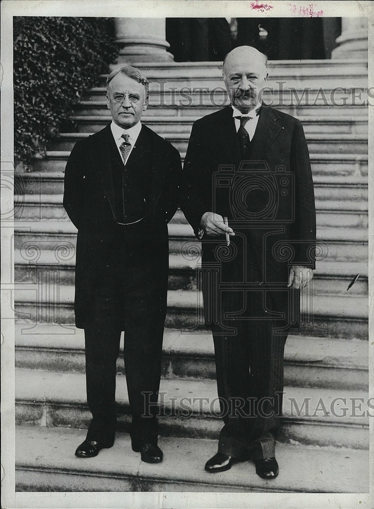 1929 Press Photo US Amb. Dwight Morrow & brother Gen Jay J Morrow - Historic Images