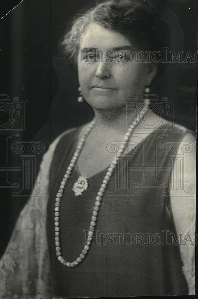 1930 Press Photo Mrs Perry widow of Explorer Admiral Robert E. Perry - Historic Images