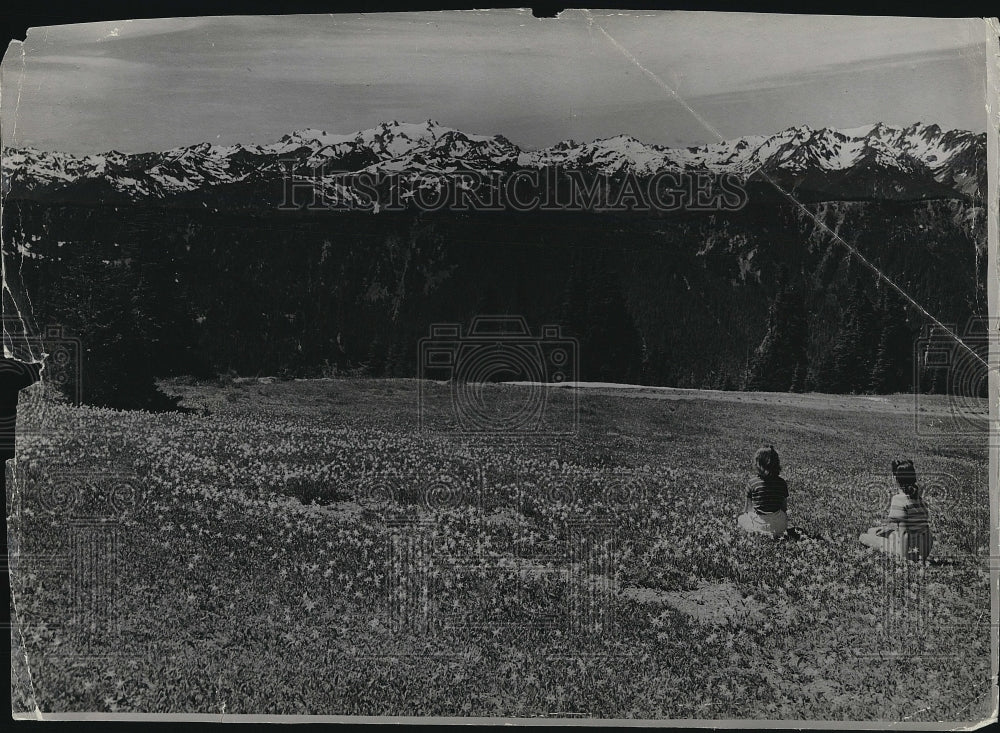 1947 Press Photo Hurricane Ridge in Olympic National Park - Historic Images