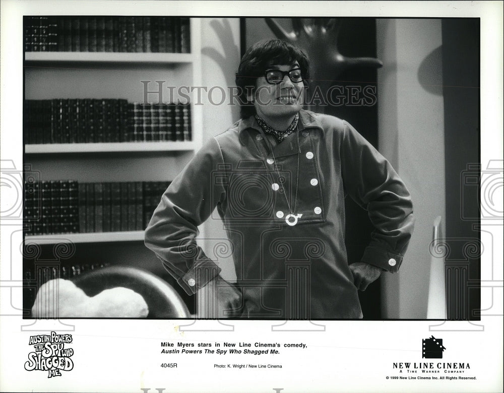 1999 Press Photo Actor Mike Myers In &quot;Austin Powers: The Spy Who Shagged Me&quot; - Historic Images