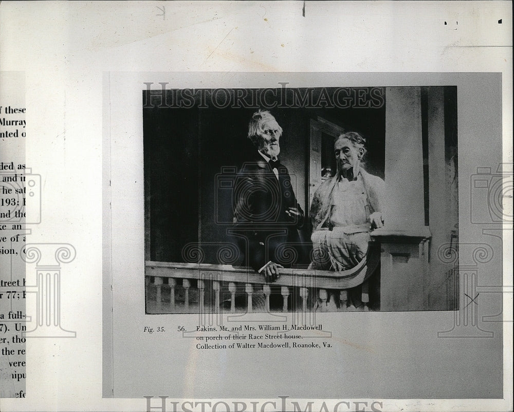 1970 Press Photo Mr. and Mrs William H. Macdowell at their home - Historic Images