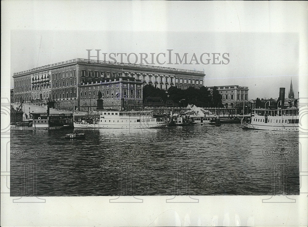 1929 Press Photo Royal Palace of Sweden in Stockholm - Historic Images