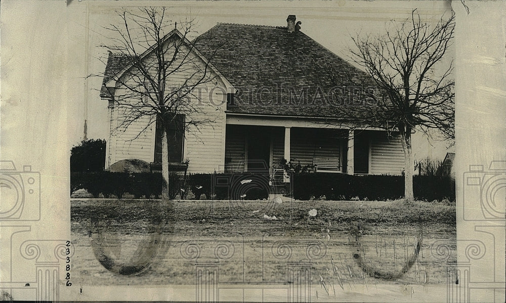 1924 Press Photo Outside View Of Lawson Home In Walnut Spring Texas ...