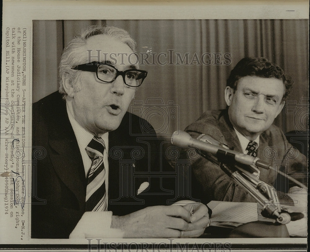 1974 Press Photo Chief Counsel John Doar House Judiciary Committee - Historic Images